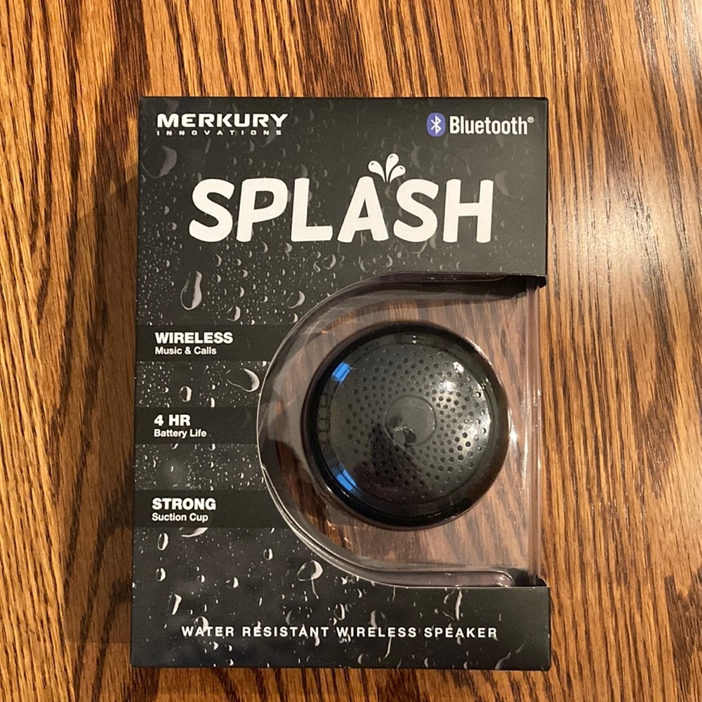 NIB! Merkury Bluetooth wireless shower speaker